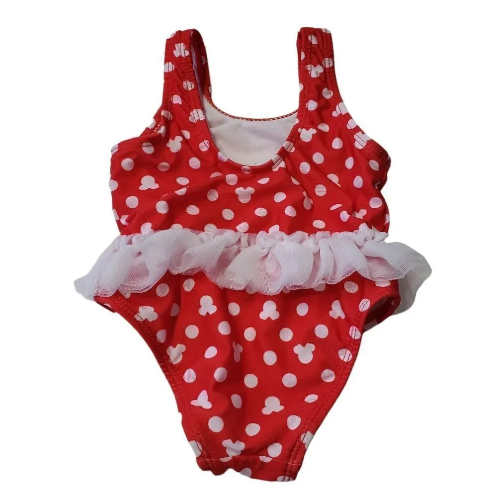 Disney Baby Minnie Mouse One Piece Swimsuit Sz 3-6M